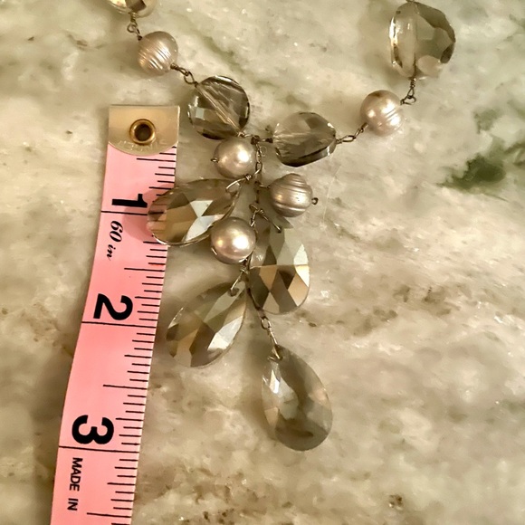 Freshwater Baroque Pearl and Sterling Necklace - Picture 5 of 8